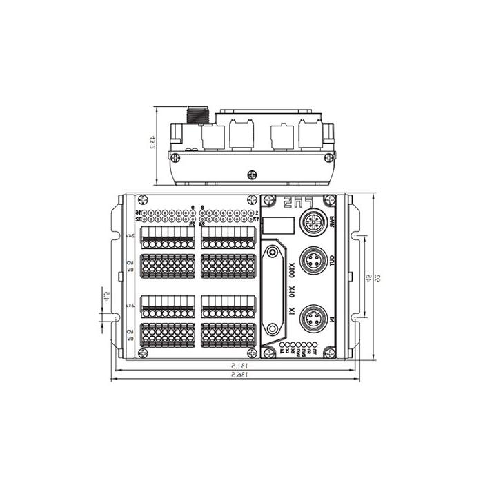 EtherCAT protocol, 32DI, NPN, terminal, IP20 remote module, 009E31